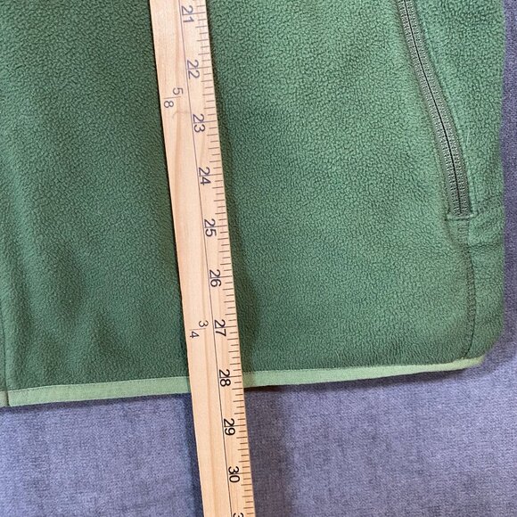 L.L. Bean Polartec Full-Zip Green Fleece Jacket With Mesh Lining Mens size LG - Picture 10 of 16